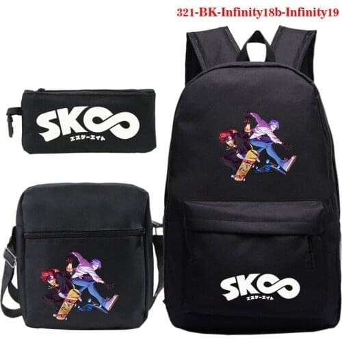 Anime SK8 The Infinity Chinen Miya/Reki Print School Backpack Child Schoolbag Boys Girls Bookbag Children Teenager Sk8 Backpacks