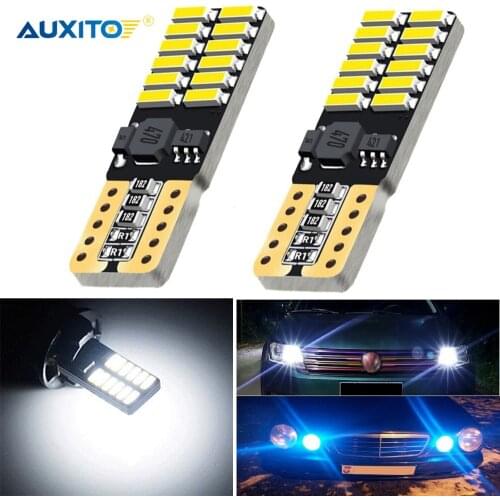 AUXITO 2x T10 W5W LED Canbus No Error Car LED Parking Clearance Lights for Mercedes Benz W203 W204 W169 W208 W209 W210 W211 W212