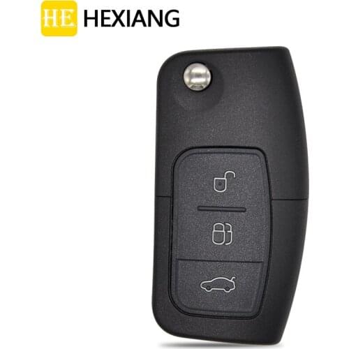 HE Xiang Car Remote Control Key Shell Case Ford Focus Fiesta C Max S Max Mondeo Galaxy Replacement Flip Key Housing Cover