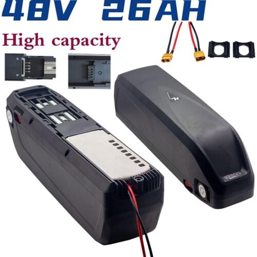 DIY Hailong Down Tube Bicycle Off-road Vehicle 13S5P 48V 26AH Electric Bicycle 18650 Lithium Battery Pack 1000W 750W 500W 350W