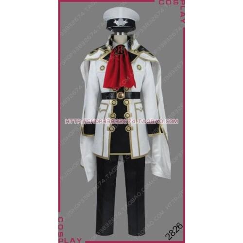 Final Fantasy Type-0 White Tiger Imperial Marshal Cid Aulstyne Milites Empire Military Uniform Cosplay Costume S002