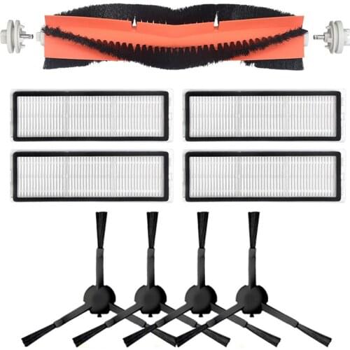 Washable Vacuum Cleaner Accessories Roller Brush for Xiaomi Dreame F9 or 1C Robot Vacuum Side Brush Hepa Filter Set