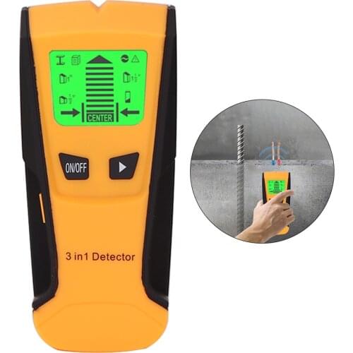 Newest 3 In 1 Metal Detector Find Metal Wood Studs AC Voltage Live Wire Detect Wall Scanner Electric Box Finder Wall Detector