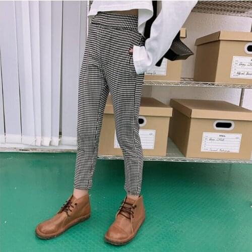 2020 new wholesale girls plaid pants autumn cotton fashion girls pants 4-10t F522