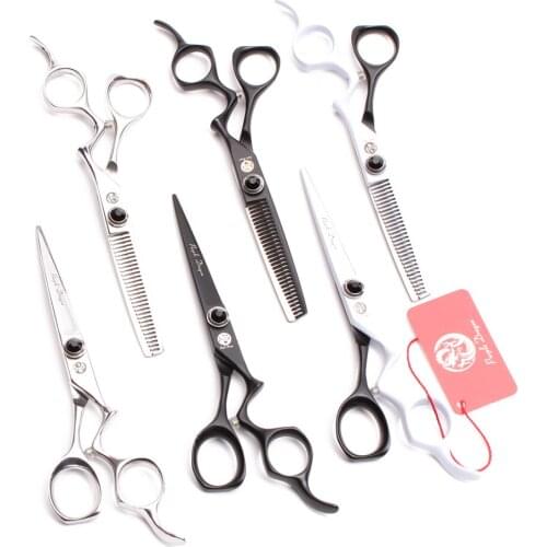 Z9016 5.5" 16cm 440C Purple Dragon Hairdressing Scissors Cutting Shears Thinning Scissors Haircut Set Professional Hair Scissors