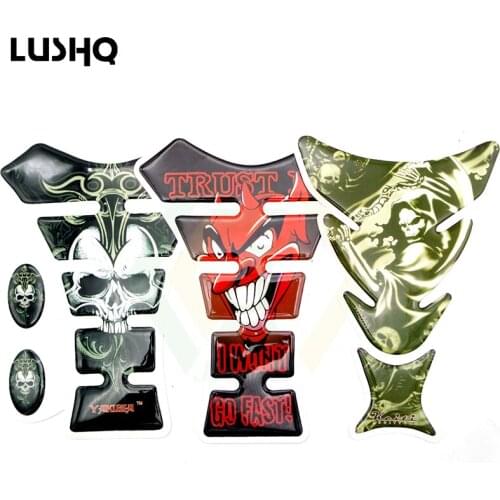 Motorcycle Decal Sticker 3D Thick Fuel Cover Tank Pad Protect