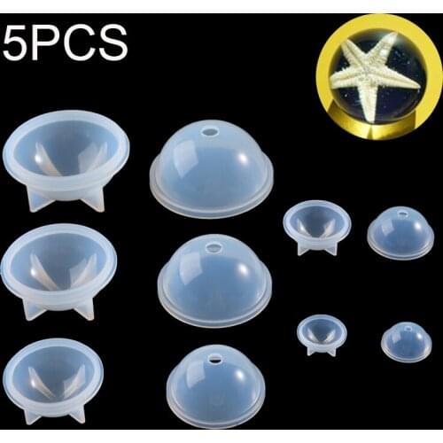 Sphere 20/30/40/50/60mm Ball Silicone Mold DIY Pendant Tools Epoxy Resin Decoration Molds Jewelry Accessories