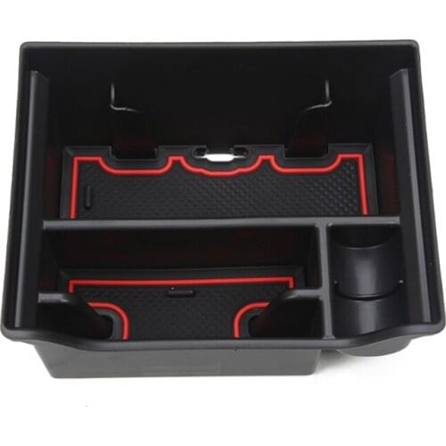 Car Central Armrest Hidden Storage Box For Tesla Model 3/Y 2021 Accessories Center Console Flocking Organizer Containers