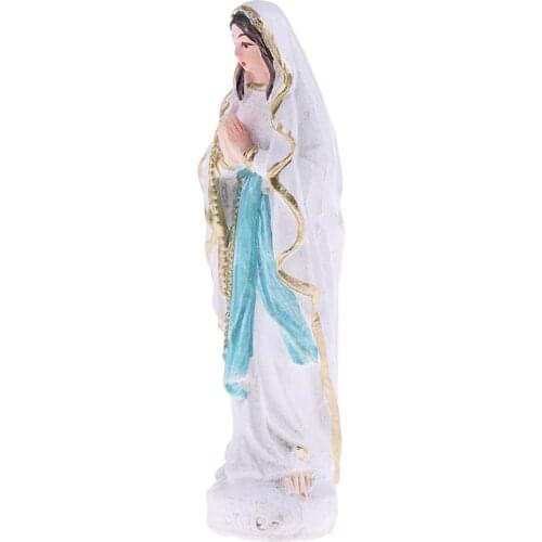 One Piece Resin Virgin Mary Figure Statue Model Miniature for Sandplay Sand Table Game Layout Accessories 7cm