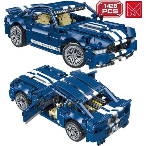 Technical Sports Car Assembly Model Building Blocks Expert Speed Racing Vehicle Bricks Construction Toys For Boys Holiday Gifts