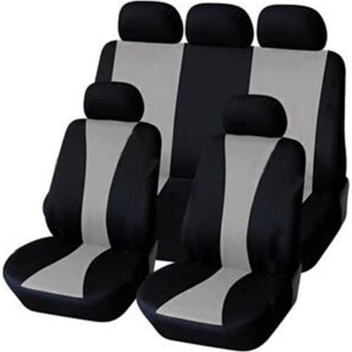Universal Fit Grey Black Color Car Seat Cover Tire Print Style Car Seat Protector Car Interior Decoration Ventilation and dust