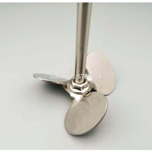 1set DIA 40mm to 120mm lab stainless steel stir blade paddle,Three - blade paddle with stirring rod