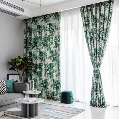 Windows Curtains Backdrop Tulle Modern Minimalist Modern Style Print Living Room Bedroom Blackout Curtain Blackout 2021