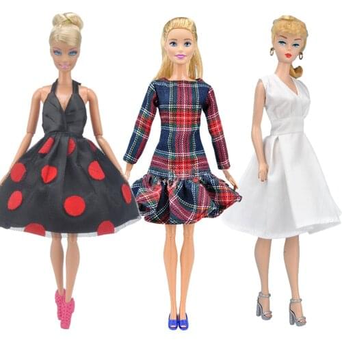 1/6 30cm Handmade Doll Clothes Party Skirt Daily Outfit Suit Fashion Skirt Dress Wear For Barbie Clothes Doll Accessories