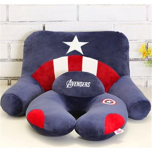 1Pcs Fashion Super hero Cute Cartoon U-Shape Neck +Waist Pillow/Car travel Pillow Portable Therapy Support Pillow