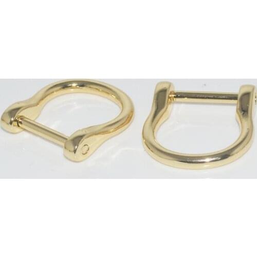 10pcs / lot) Wholesale Luggage Handbag Hardware Accessories DIY High-end Women Bag Handle Shoulder Strap U Buckle Bag Hook