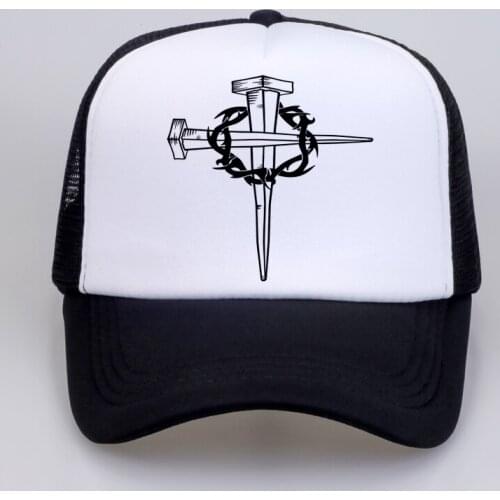New Brand fashion Men Jesus Christ cross Print Baseball caps Summer outdoor movement Man Women mesh Trucker Cap Ha