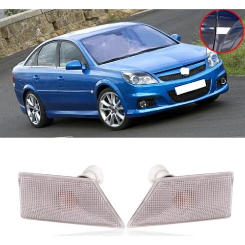 CAPQX 1Pair Yellow or White Front Side turn signal Genuine Fender light For Opel Vectra 2.2L 3.2L (Will give the bulb together)