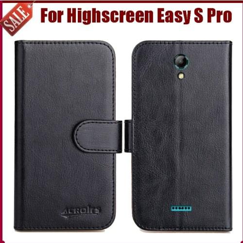 Highscreen Easy S Pro Case New Arrival 6 Colors High Quality Flip PU Leather Protective Cover Case Phone Bag