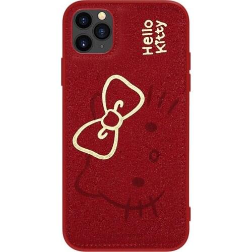 Hello Kitty Mobile Phone Case Imprinted Cartoon Tpu Protective Cover No Fingerprints for Iphone12/pro Max Hello Kitty
