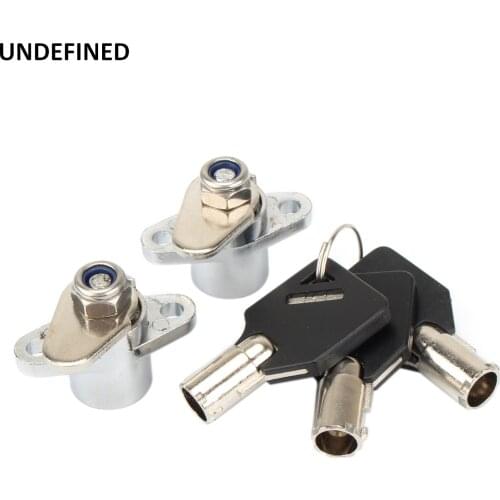 3 Keys Black Motorcycle Lock Hard Saddlebag Locks for Harley Touring Road King Electra Glide Street 1984-2019 Candado Moto