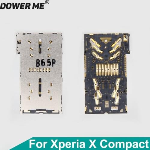 Dower Me Micro Sd Card+SIM Card Reader Holder Connector Slot For Sony Xperia X Compact XC F5321