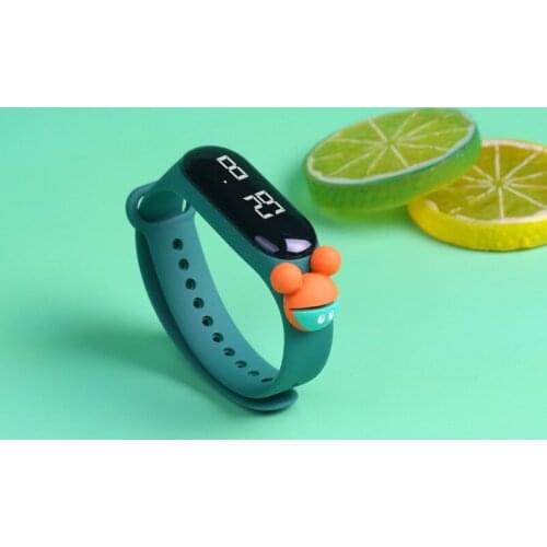 Child Mickey LED digital electronic watch boy girl outdoor waterproof Doll touch screen Childrens sports watch electronic watch