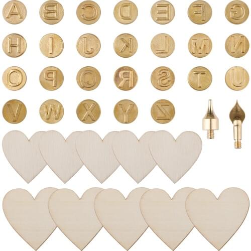 DIY 38 Pcs Wood Burning Pen Tips Carving Iron Tip Stencil Soldering Iron Pyrography Working Carving Engraving Craft Tools