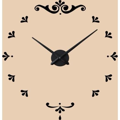 DIY 3D Mirror Clock Wall Hanging Frameless European Style Watch Living Room Home Decorations Crafts 1pc