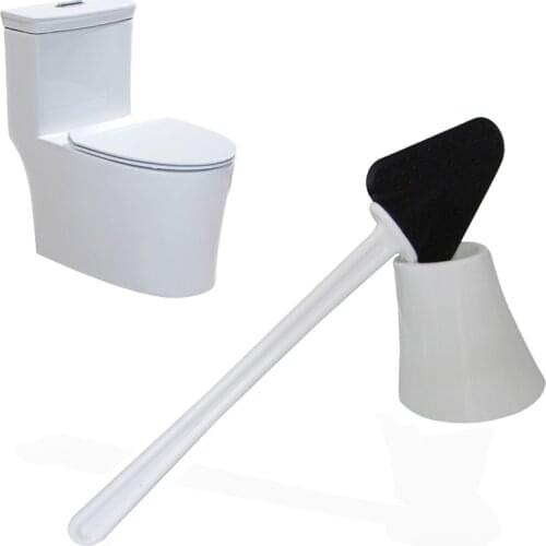 HHYUKIMI Rubber Bathroom Toilet Brush Kitchen Cleaning Brush/Toilet spear Cleaning tools/Creative Rubber toilet clean scrape