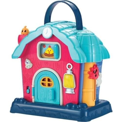 Farm House Toy 18M+ Touch Sound In Box House Carrier Holiday Stuffers Present H055