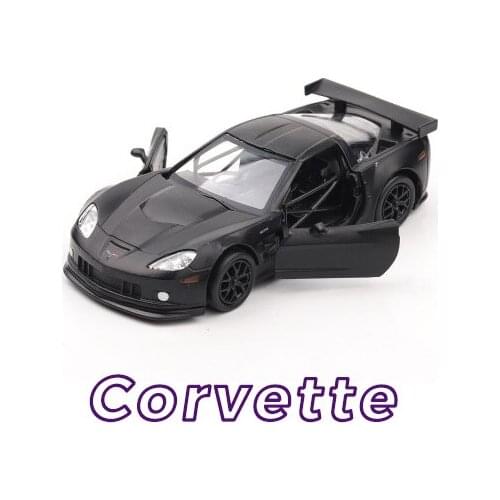 1:36 scale Alloy pull back car model, High simulation Corvette American Sports racing Car,Two open doors, toy