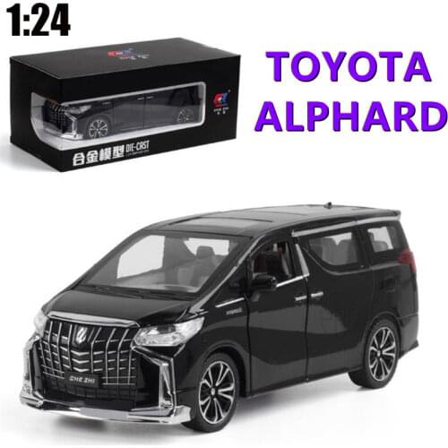 1/24 TOYOTA ALPHARD Car Model Toys Alloy Diecasts & Toy Vehicles High-quality Touring Car Models Boy Kid Toys For Children Gifts