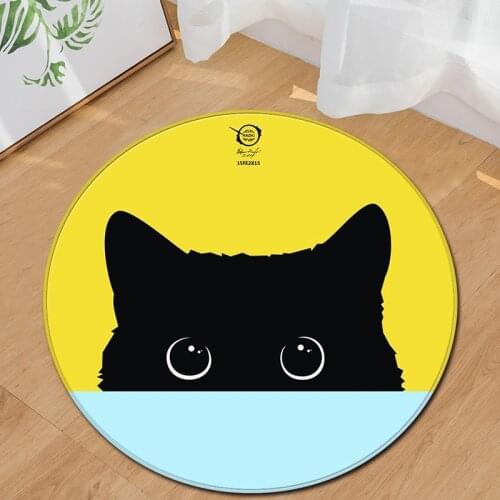 Fashion Modern Cartoon Round Carpet For Children Living Room Bedroom Hanging Basket Chair Floor Rugs Child Playing With Carpets