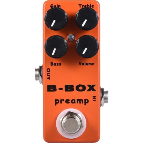 Mosky B-Box PREAMP Guitar Effect Pedal Mini Effect Pedal Preamp Overdrive Full Metal Shell Guitar Parts & Accessories
