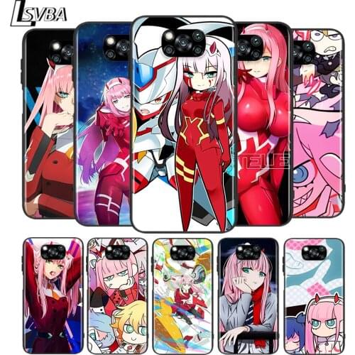 Darling in the franXX for Xiaomi Poco X3 NFC X2 M3 M2 F2 Pro C3 F1 A2 Lite A1 Mix3 Play Silicone Soft Black Phone Case