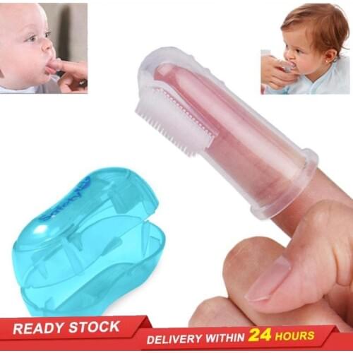 Baby Products Set Food Grade Pet Toothbrush Silicone Tongue Cleaning Brush Baby Toothbrush Household Bathroom Products
