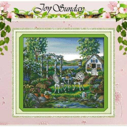 The Holiday House Patterns Counted Cross Stitch 11CT 14CT Cross Stitch Set Wholesale Cross-stitch Kit Embroidery Needlework