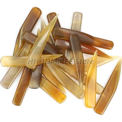 Natural Agate To Rub Leather Edge For Scoring Folding Creasing Paper Leathercrafts DIY Handmade Leather Tool Accessory