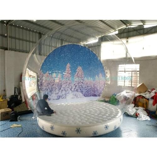 Cheap price inflatable Christmas snow globe for sale high quality inflatable advertising snow ball for indoor and outdoor