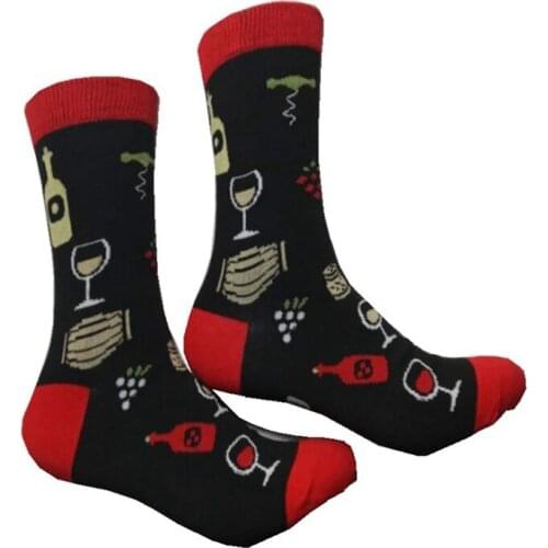 Casual Socks Letter Pattern Printed Soft Elastic Breathable Cotton Spandex Hosiery Footwear Gift Present Accessories