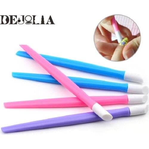 10pcs Nail Art Stick Cuticle Pusher Remover Pedicure Extension Builder Drawing Pen Design Dot Painting Manicure Tools