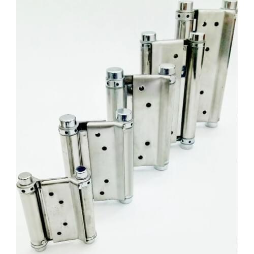 1 Piece Stainless steel door hinge gate hinge door fittings two sides open hinge Spring hinge 92mm/119mm/144.5mm/170mm/192mm
