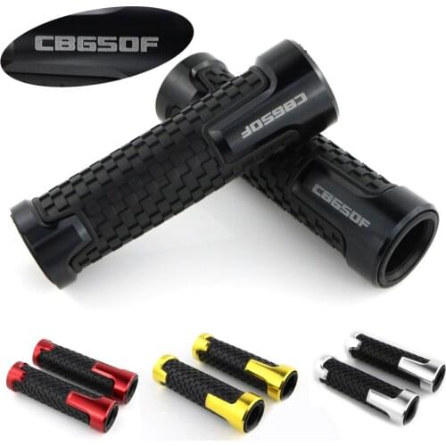 Fit For Honda CB650F CNC Motorcycle Aluminum None-Slip Rubber Handlebar Handle Grips