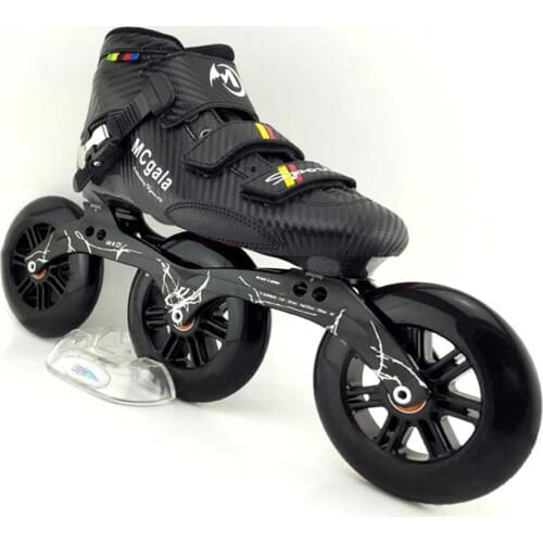 JAPY Glass Fiber Boots Professional Speed Inline Skates Women Men 3*125MM Wheels Competition Roller Skating Shoes Racing Patines