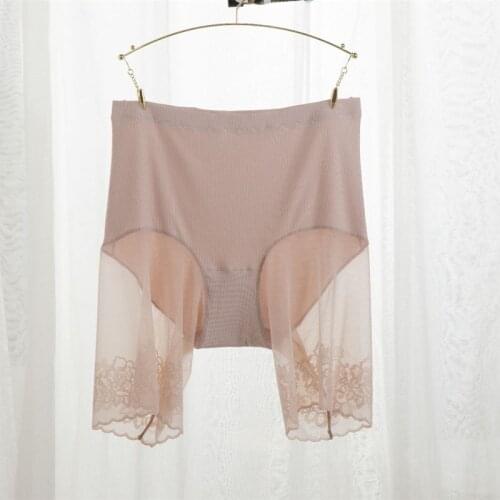 Plus Size Sexy Lace Safety Short Pants Cotton Women Safety Shorts Underwear Skirt Panties Anti-Chafing Lady Boxer Lingerie
