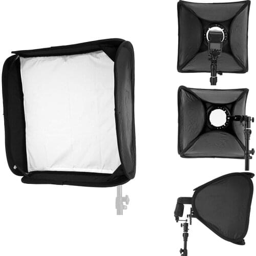 Meking Softbox For Speedlite SpeedLight Flash 60cm E6060 Diffuser with L-Shape Adapter Photo Workshop Studio Lighting Modifier