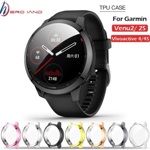 Ultra Slim Protector Case for Garmin Vivoactive 4 4S Smart watch Cover Protective Plating Bumper Shell For Garmin Venu 2 2S