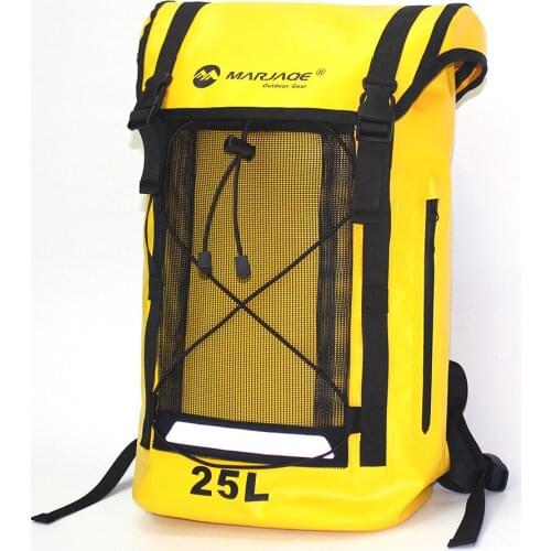 25L Waterproof Bag PVC Dry Sack Outdoor Camping Climbing Hiking Shoulder Bag Pack River Tracing Rafting Waterproof Backpack