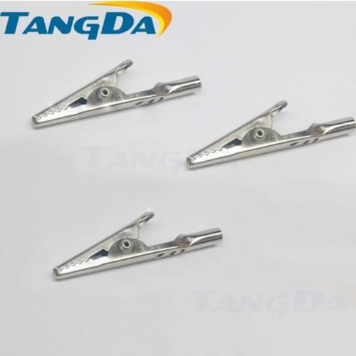 029 iron nickel-plated large-size Alligator Clips electrostatic clamp cable clip with 4mm socket banana plug test clip repair